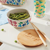 Floral Fields Bowl W/ Lid